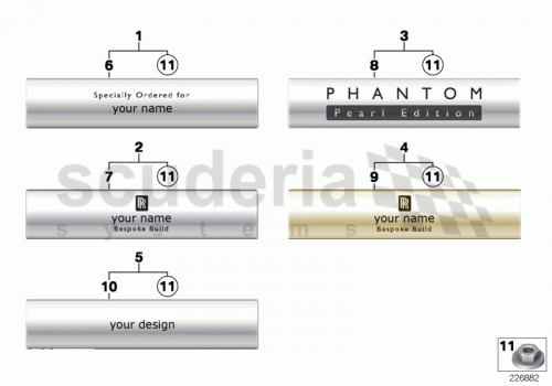Part Diagram for Rolls Royce 65 20 2183761