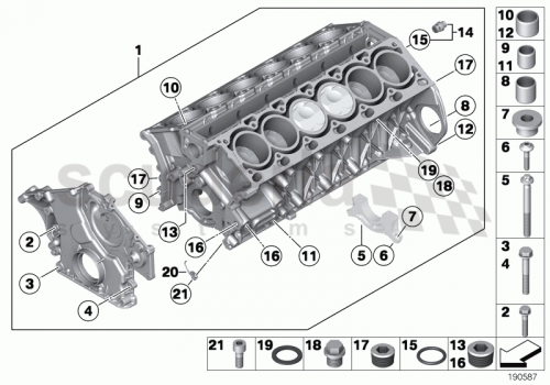 Part Diagram for Rolls Royce 11 42 7502982
