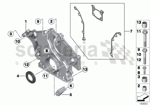 Part Diagram for Rolls Royce 07 11 9905401