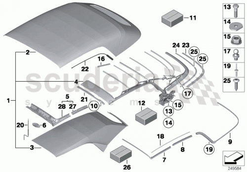 Part Diagram for Rolls Royce 54 34 7204043