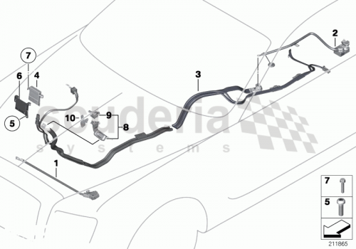 Part Diagram for Rolls Royce 17 21 7691639