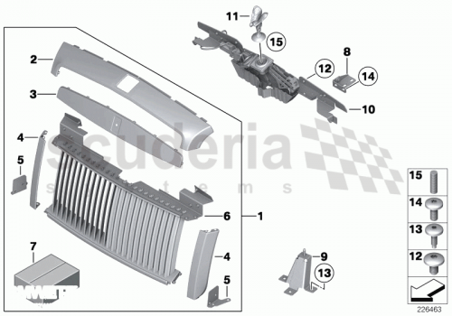 Part Diagram for Rolls Royce 51 13 7227832