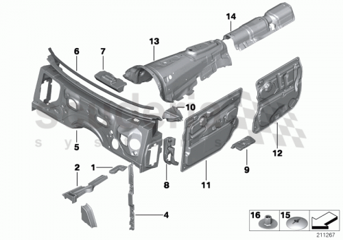 Part Diagram for Rolls Royce 51 48 9156072