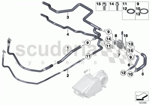 Part Diagram for Rolls Royce 64 50 0303145