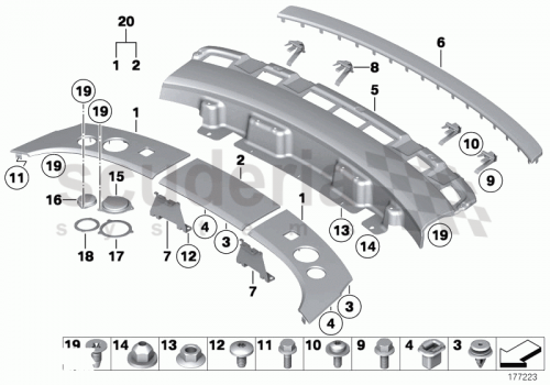 Part Diagram for Rolls Royce 51 44 9158585