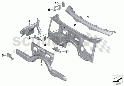 Part Diagram for Rolls Royce 41 13 7204086