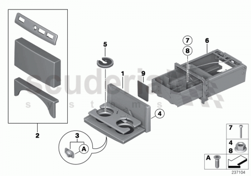 Part Diagram for Rolls Royce 51 16 9163014