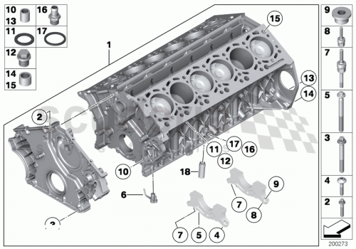 Part Diagram for Rolls Royce 07 11 9963225