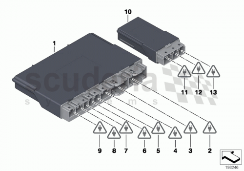 Part Diagram for Rolls Royce 61 35 9221465