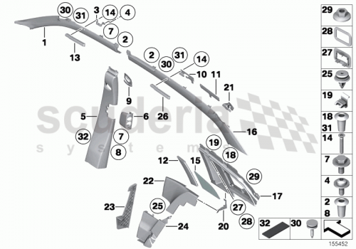 Part Diagram for Rolls Royce 51 16 7133258