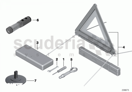 Part Diagram for Rolls Royce 51 47 7120811