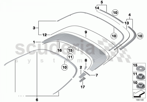Part Diagram for Rolls Royce 51 17 7203391