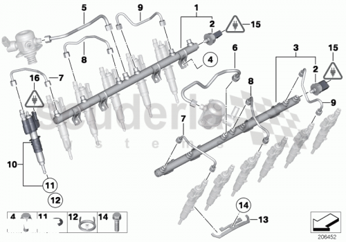 Part Diagram for Rolls Royce 13 53 7537319