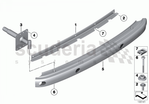 Part Diagram for Rolls Royce 51 12 7040024
