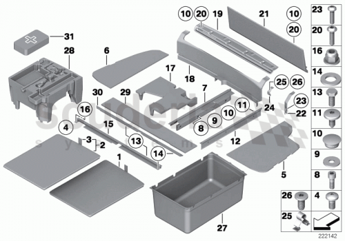 Part Diagram for Rolls Royce 51 47 9141122