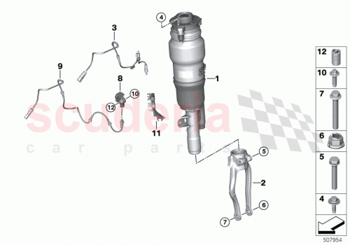 Part Diagram for Rolls Royce 37107916207