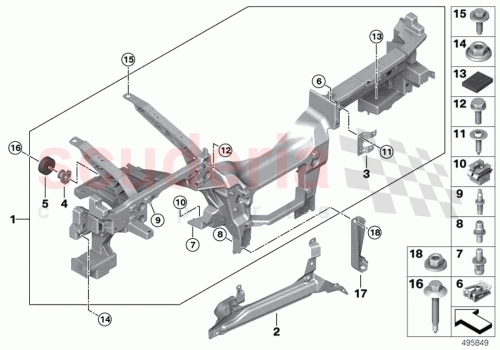 Part Diagram for Rolls Royce 51459389701