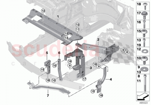 Part Diagram for Rolls Royce 51647448927
