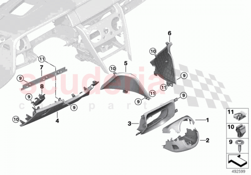 Part Diagram for Rolls Royce 51459495462