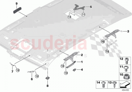Part Diagram for Rolls Royce 51447455845