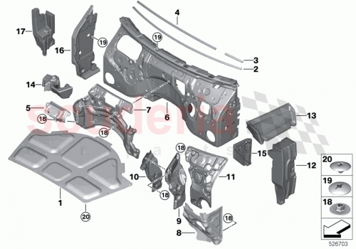 Part Diagram for Rolls Royce 51437462414