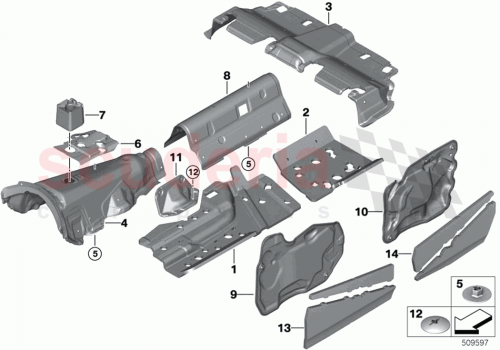 Part Diagram for Rolls Royce 51487445902