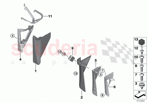 Part Diagram for Rolls Royce 51437948584