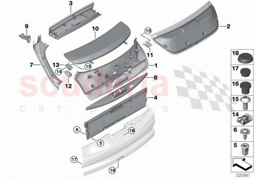 Part Diagram for Rolls Royce 51498497658