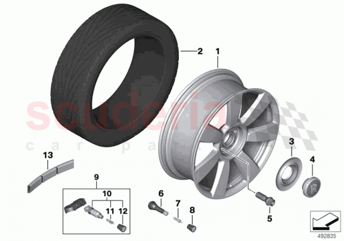 Part Diagram for Rolls Royce 36106884712