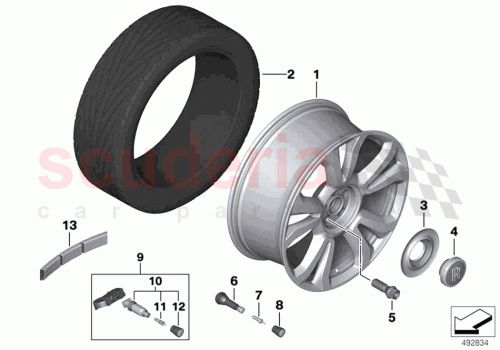 Part Diagram for Rolls Royce 36106884707