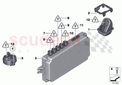 Part Diagram for Rolls Royce 66539240274