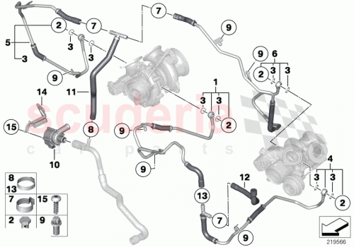 Part Diagram for Rolls Royce 11538607960