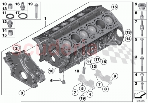 Part Diagram for Rolls Royce 83 19 7515683