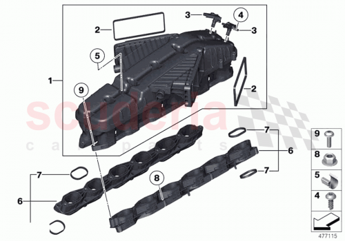 Part Diagram for Rolls Royce 11 61 8697774