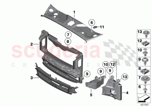 Part Diagram for Rolls Royce 51747301408