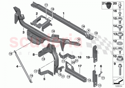 Part Diagram for Rolls Royce 51647377188
