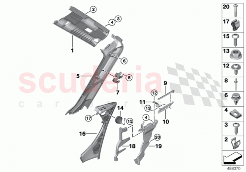 Part Diagram for Rolls Royce 51437335531
