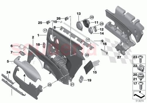 Part Diagram for Rolls Royce 51437487230