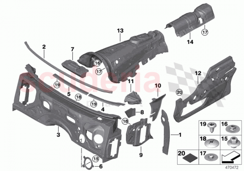 Part Diagram for Rolls Royce 51487301647