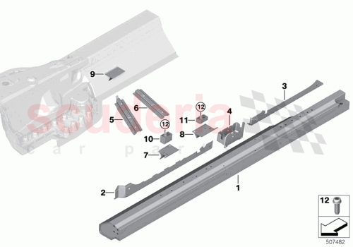 Part Diagram for Rolls Royce 41007931119