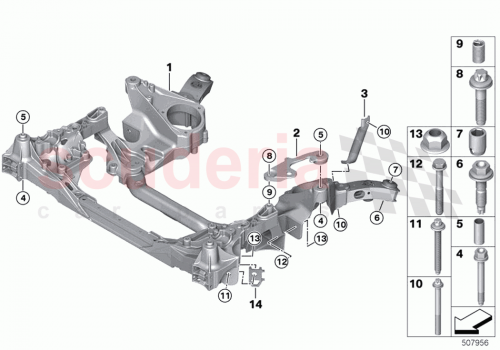 Part Diagram for Rolls Royce 31118834409