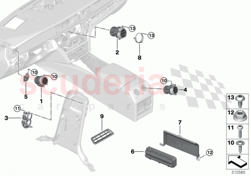 Part Diagram for Rolls Royce 51459621197