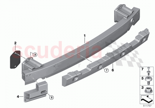 Part Diagram for Rolls Royce 51129851600