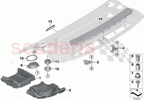 Part Diagram for Rolls Royce 51488498170