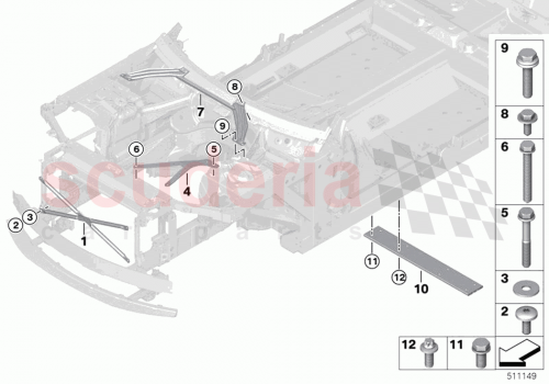 Part Diagram for Rolls Royce 51647495494