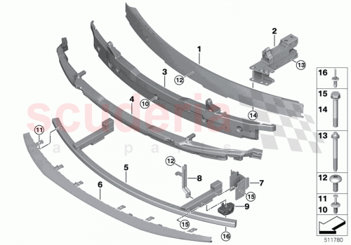 Part Diagram for Rolls Royce 41007495426