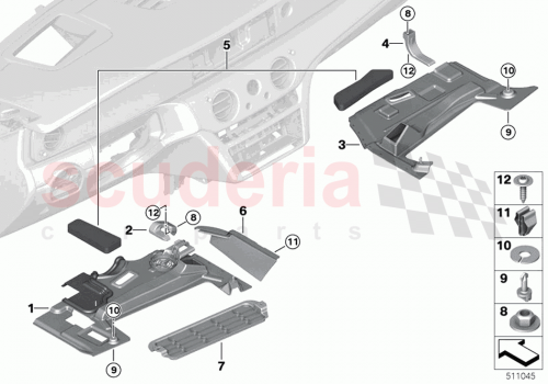 Part Diagram for Rolls Royce 51459475440