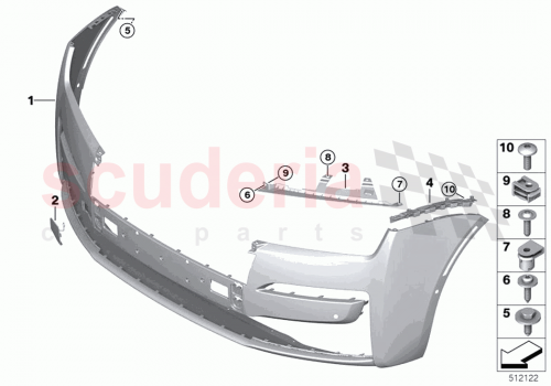 Part Diagram for Rolls Royce 51117495516