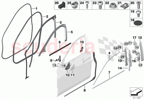 Part Diagram for Rolls Royce 51337493488