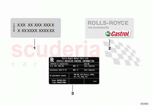 Part Diagram for Rolls Royce 71227613302